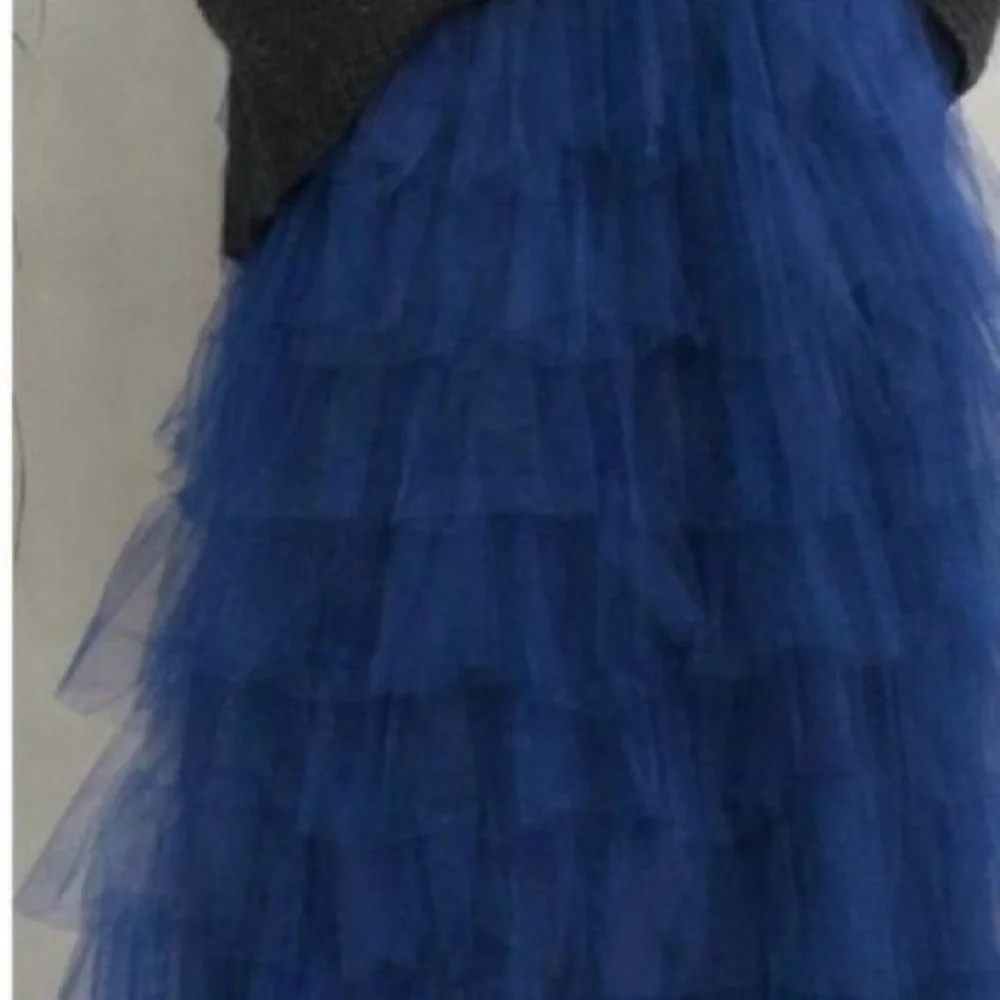 Hand Crafted Midnight Blue Tulle Skirt - Picture 5 of 5